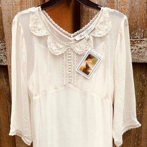 "Hopeless Romantic" ivory/cream vintage look dress